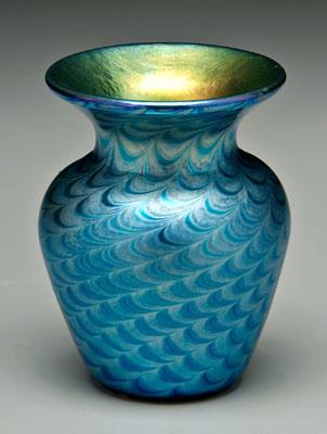 Lundberg art glass vase, diagonal