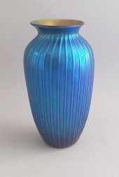 LUNDBERG STUDIOS BLUE ART GLAS