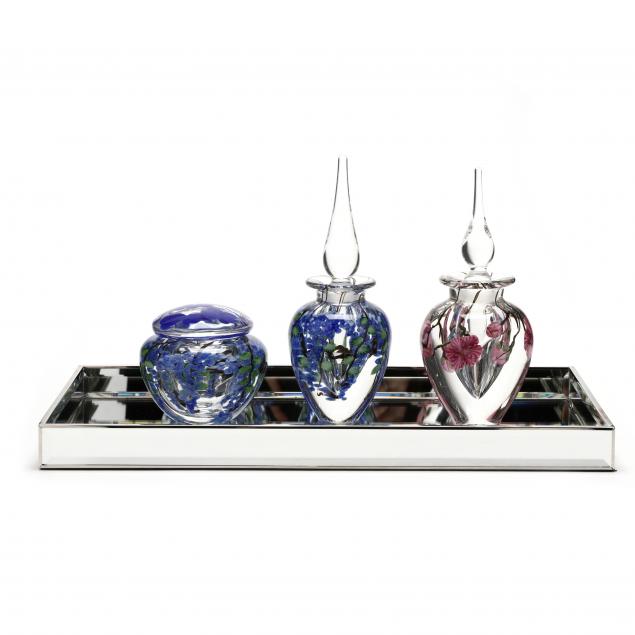LUNDBERG STUDIOS, TWO ART GLASS