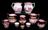 LUSTERWARE, 19TH C., ENGLISH,