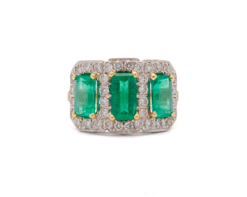 LUX BOND & GREEN 18K GOLD, EMERALD,