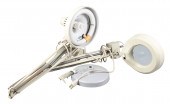 Luxo lamp and magnifier, (1) w