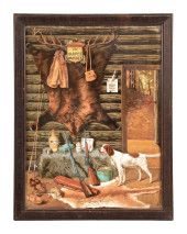 L.W. HARPER WHISKEY FRAMED GLA