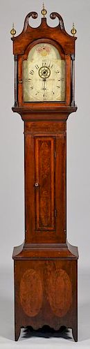 L.W. LEWIS TALL CASE CLOCK,