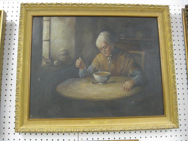 Lydia Fabian Oil Lady Sitting