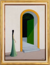 LYGIA MILTON SURREALIST OIL ON