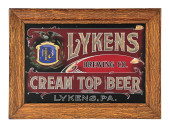 LYKENS BREWING COMPANY SIGN W/