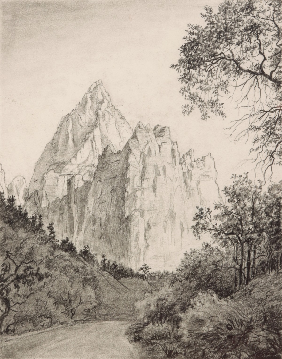 LYMAN BYXBE (1886-1980) GRAPHITE
