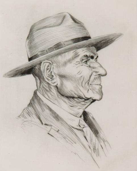 LYMAN BYXBE (1886-1980) PENCIL