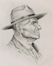 LYMAN BYXBE (1886-1980) PENCIL