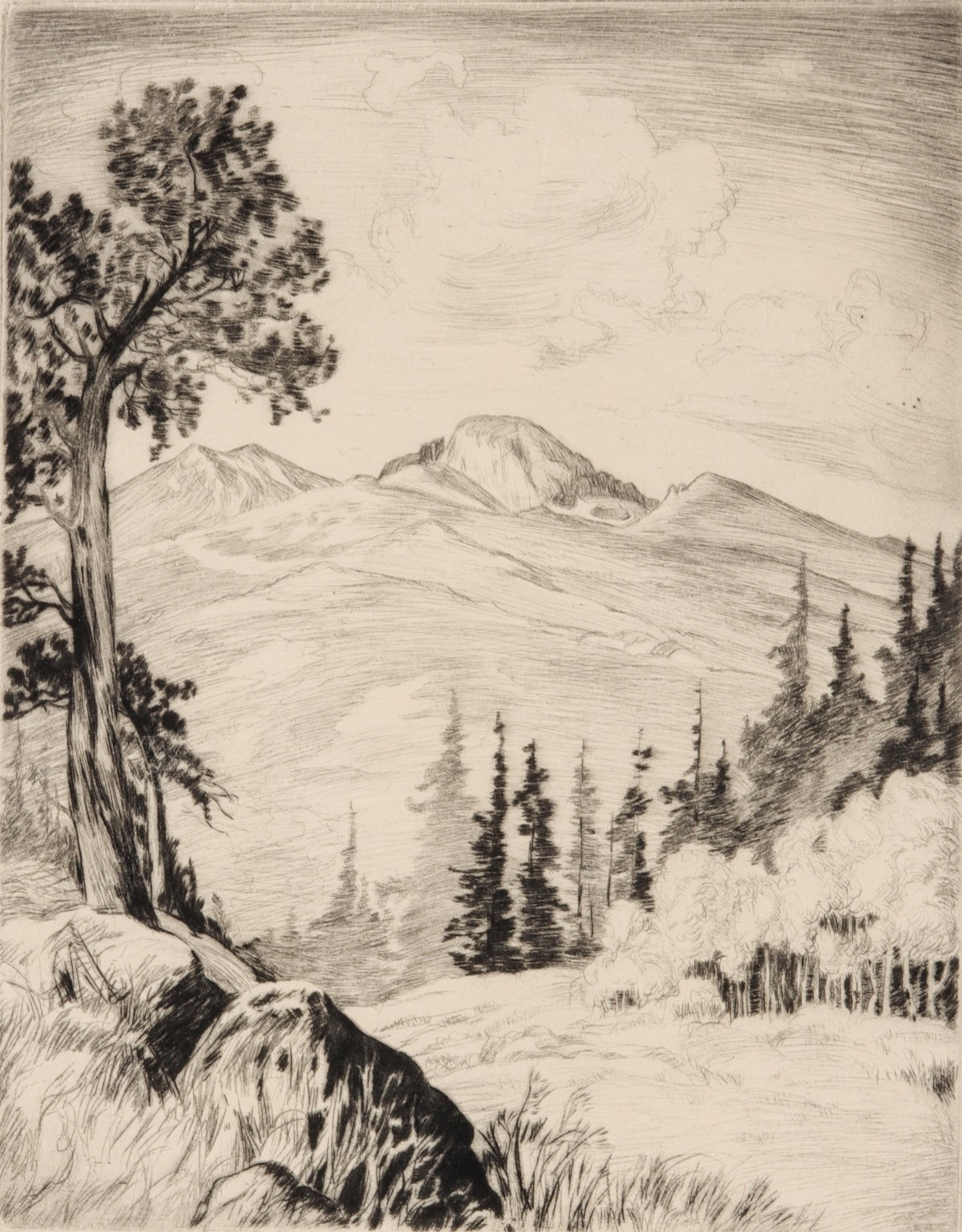 LYMAN BYXBE (1886-1980) PENCIL