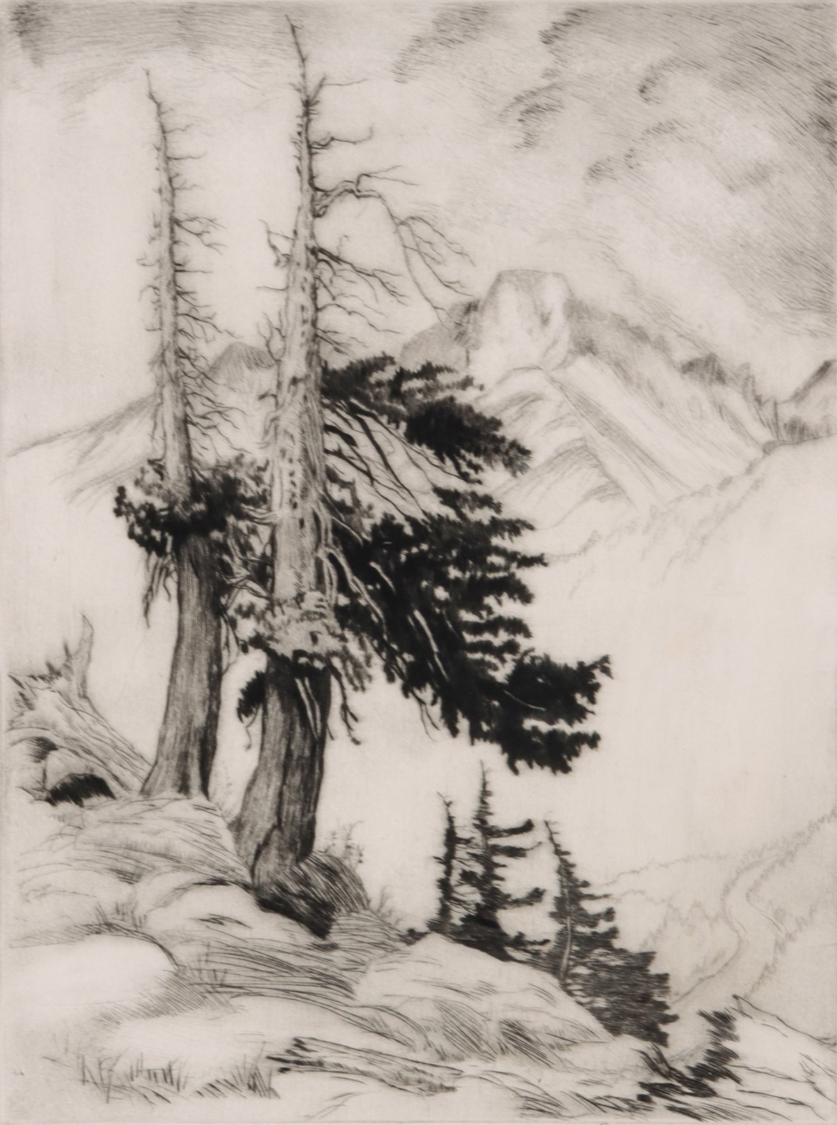 LYMAN BYXBE (1886-1980) PENCIL