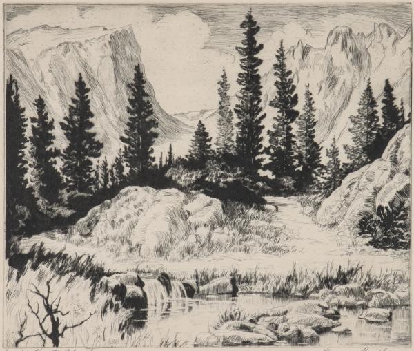 LYMAN BYXBE (1886-1980) PENCIL