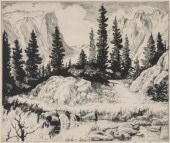 LYMAN BYXBE (1886-1980) PENCIL