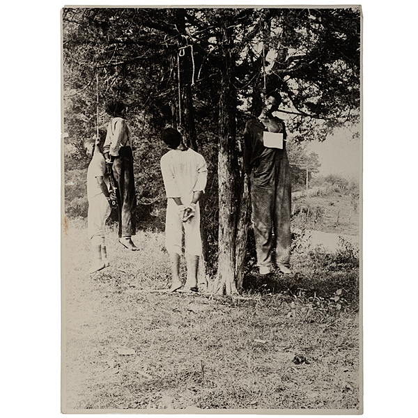 Lynching Scene of Four African