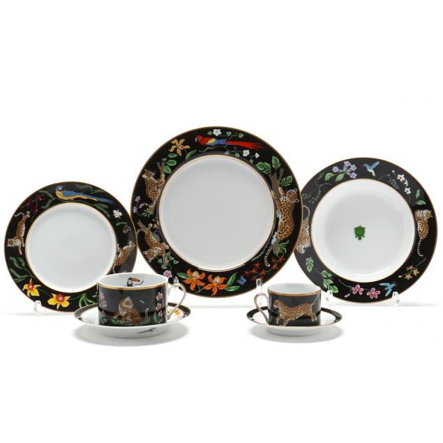 LYNN CHASE JAGUAR JUNGLE TABLEWARE,