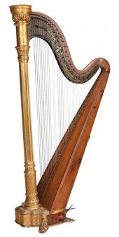 LYON & HEALY CARVED AND GILTWO