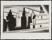 LYONEL FEININGER "OLD GABLES I