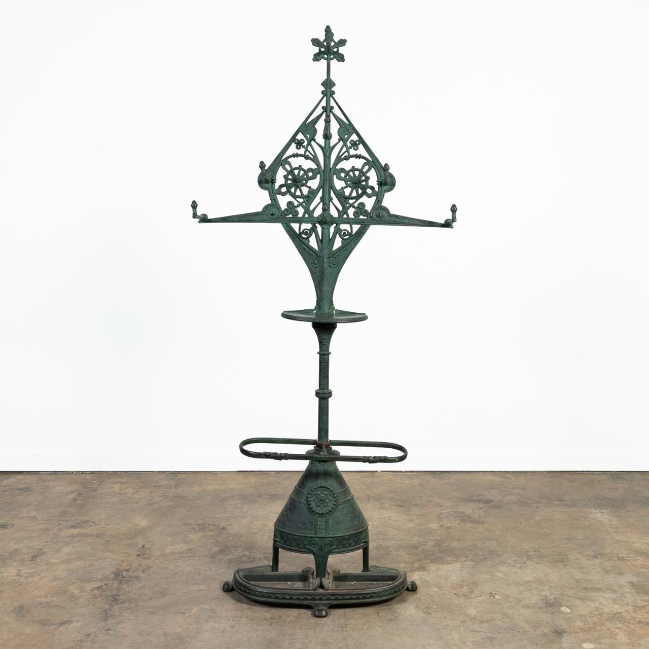 M. 19TH C. COALBROOKDALE GREEN CAST