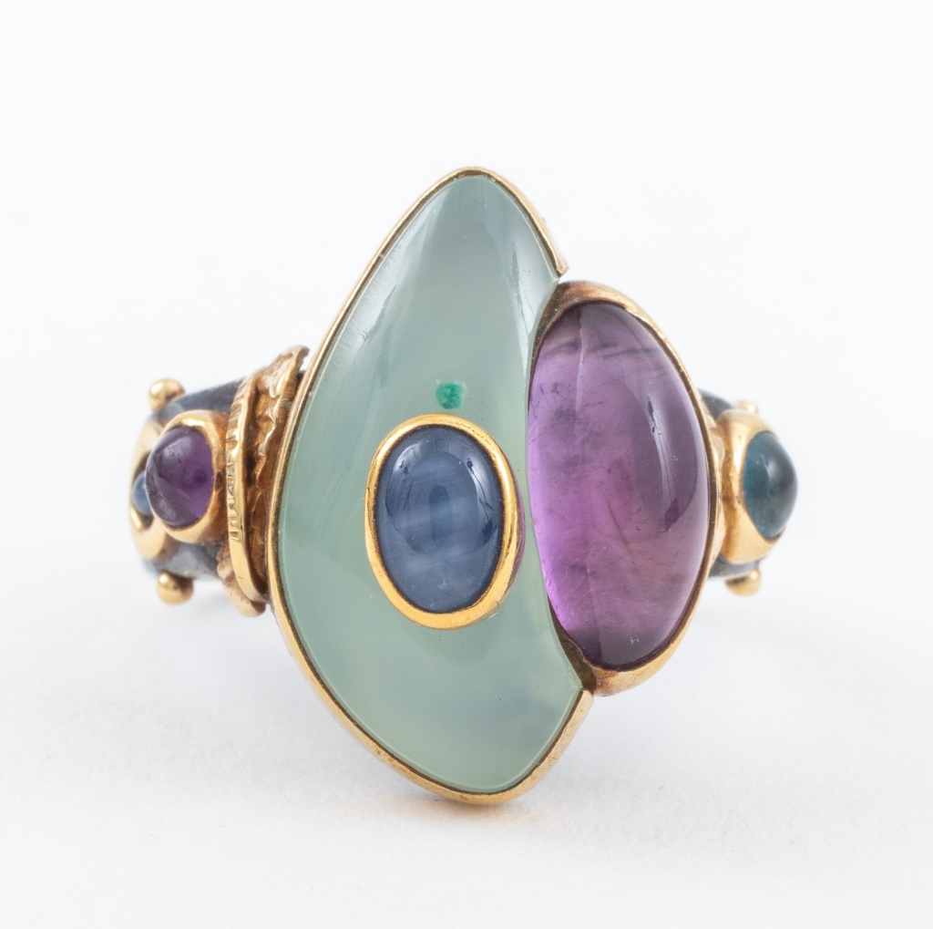 M. BADELL 925 SILVER 18K GOLD ART