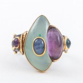 M. BADELL 925 SILVER 18K GOLD