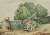 M. BIANCHI WATERCOLOR LANDSCAP