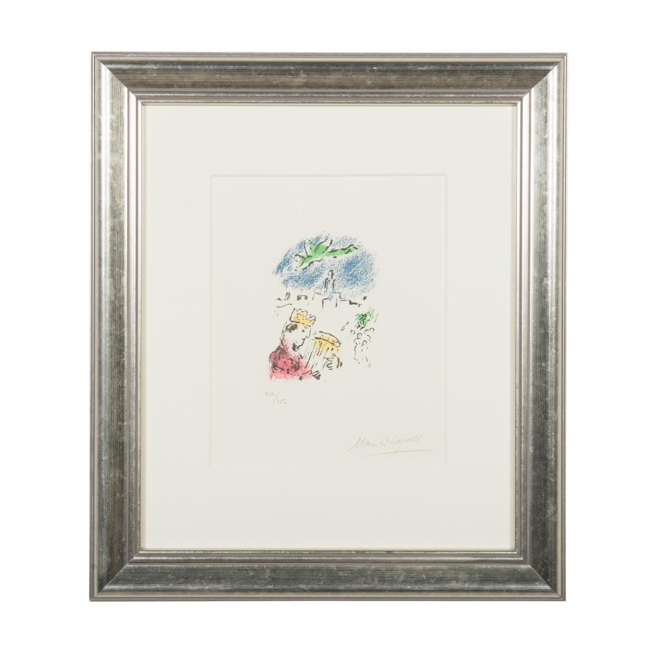 M. CHAGALL, "KING DAVID" SIGNED