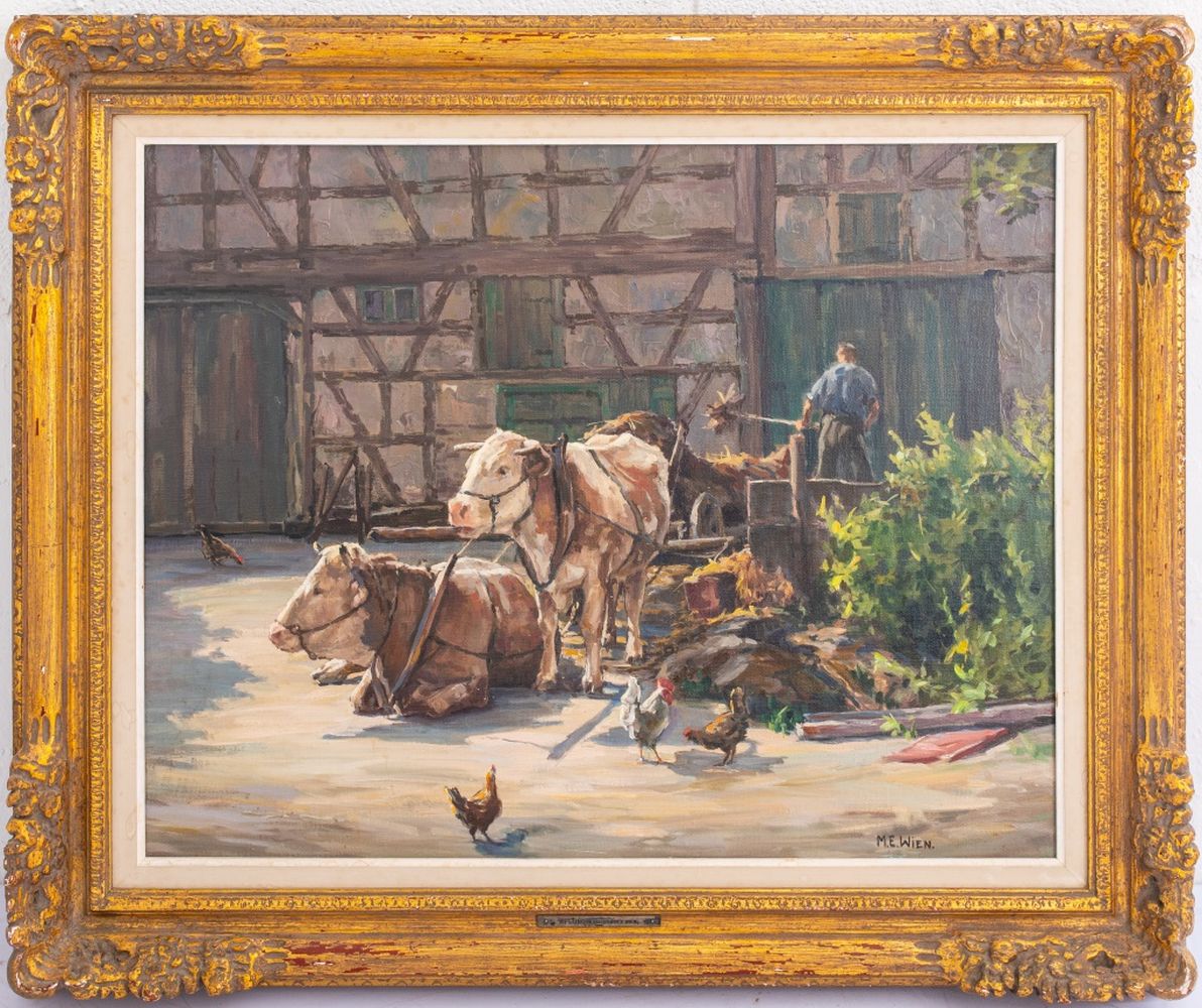 M. E. WEIN "RESTING" OIL ON
