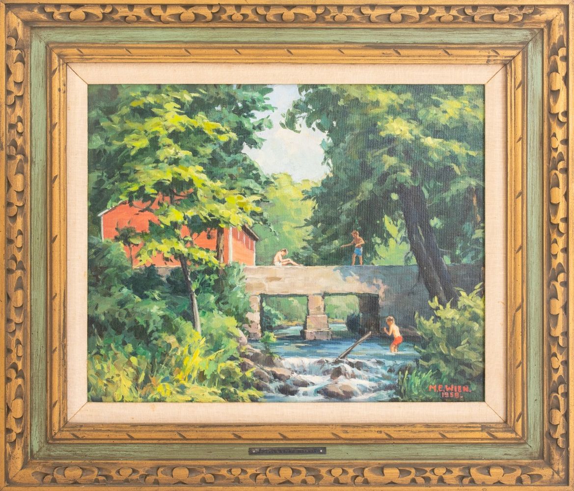 M. E. WIEN, "FIRST ONE IN" OIL ON