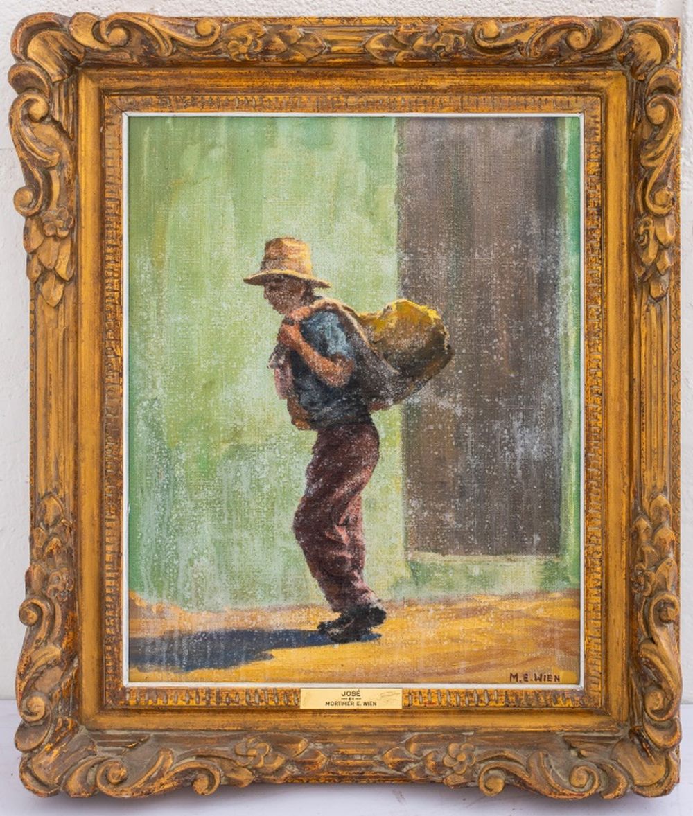M. E. WIEN, "JOSE" OIL ON CANVAS