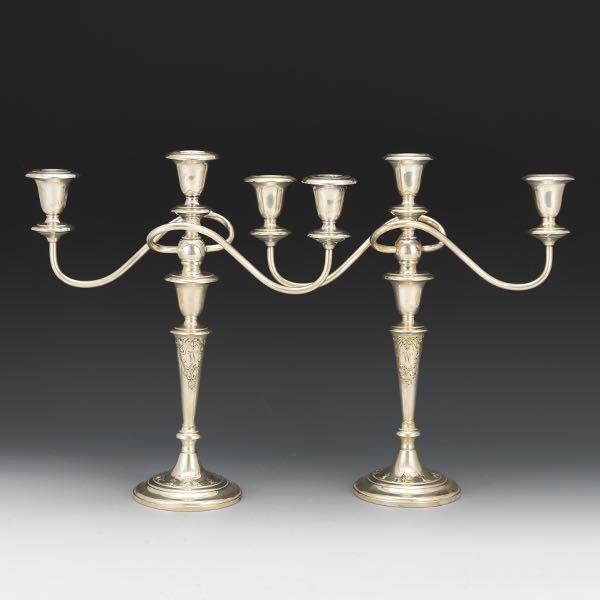 M. FRED HIRSCH CO. PAIR OF STERLING