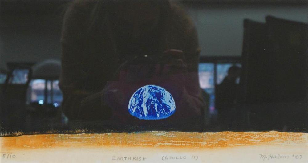 M. HALEM, EARTHRISE (APOLLO 11),