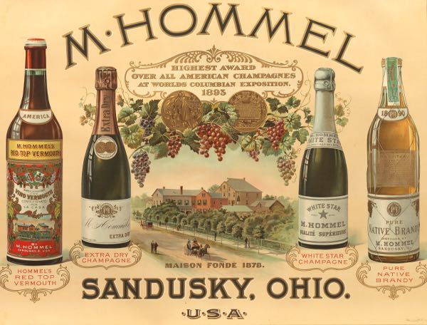 M. HOMMEL CHAMPAGNE ADVERTISEMENT