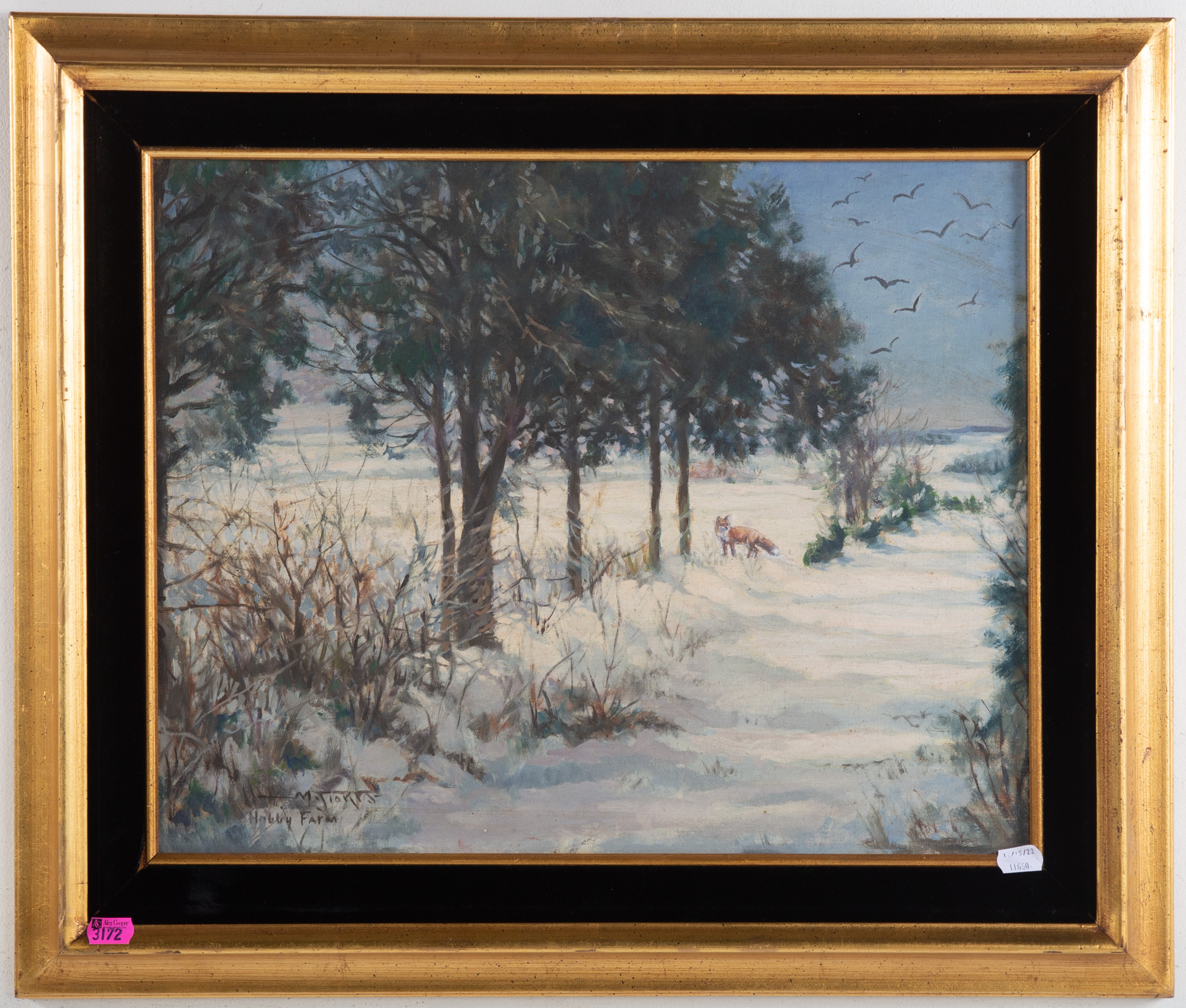 M. JIORES. "HOBBY FARM," OIL Oil on