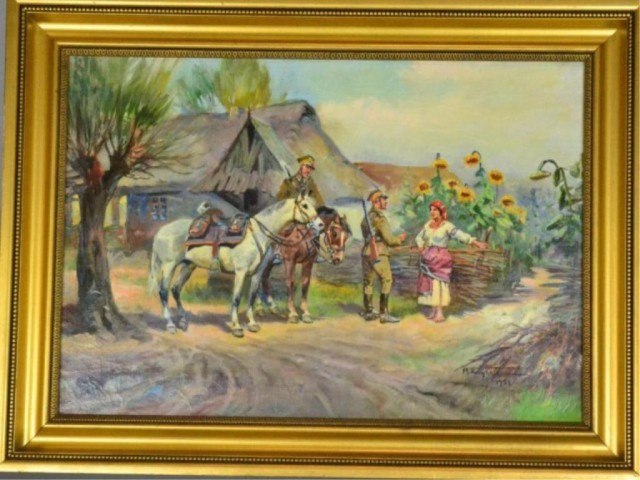 M. KRYCZEK OIL ON CANVAS - MID