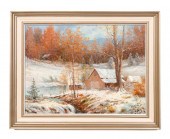 M. LENOIR "SNOWY WINTERSCAPE"