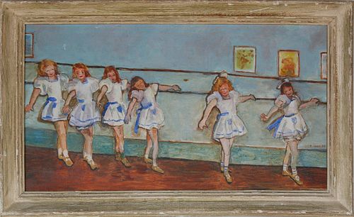 M. MANDLER VINTAGE OIL ON CANVAS