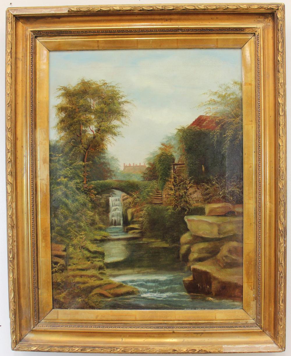 M. MATHEWSON OIL ON CANVASM.