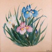 M. OTANI FLORAL SERIGRAPH, DAV