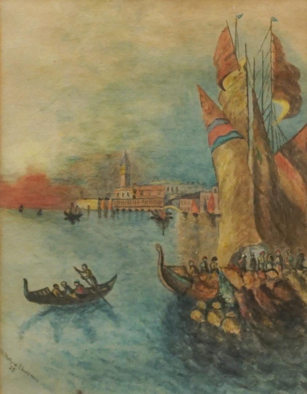 M. RHONEMUS, VENICE CANALS,