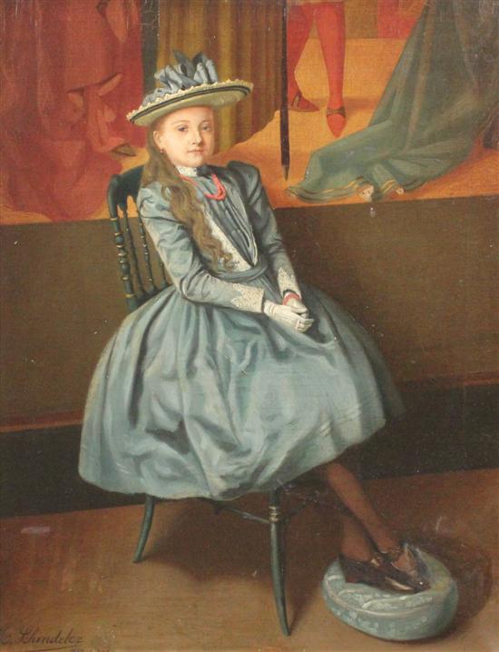 M Schindeler (French c.1890) oil on