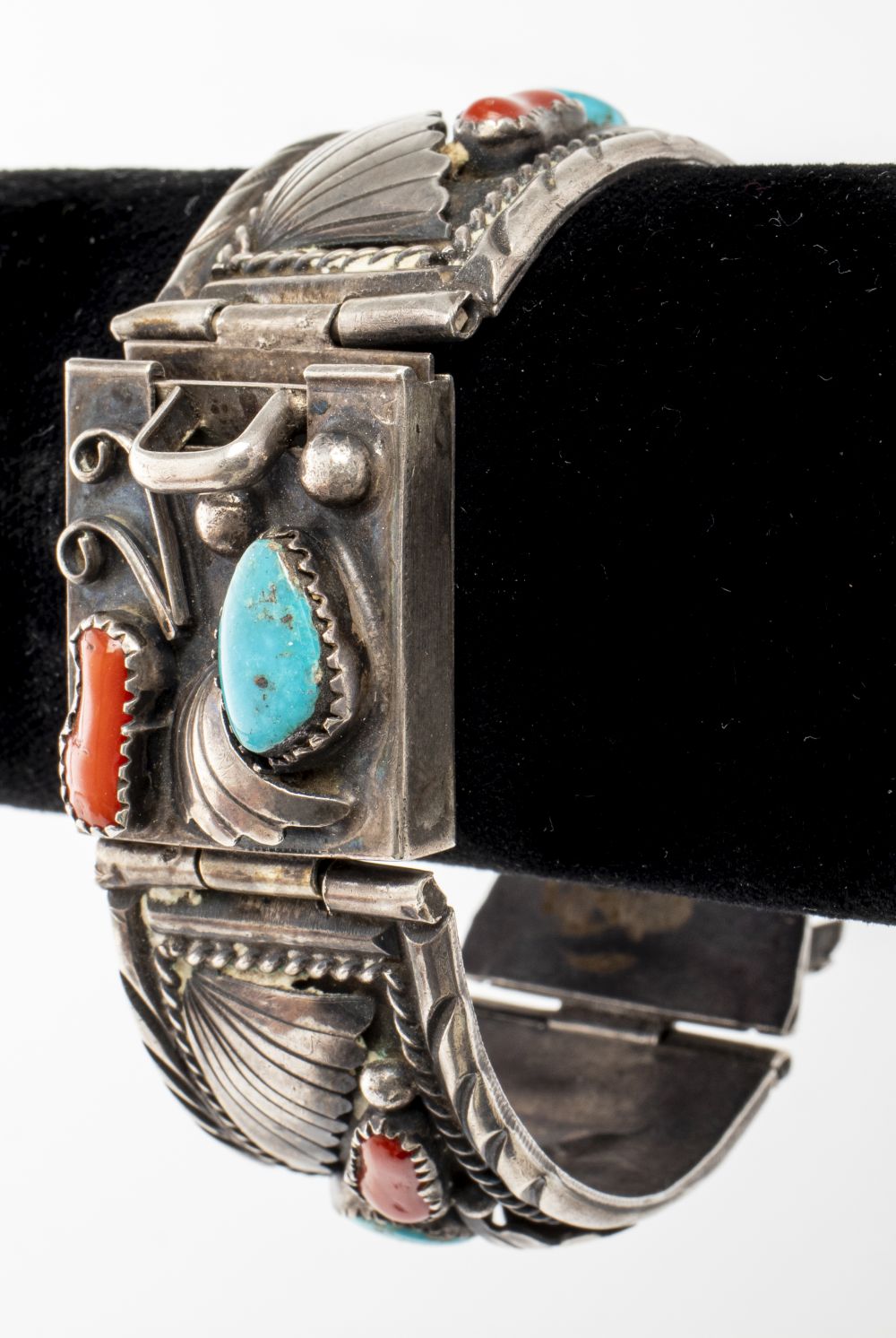 M. THOMAS NAVAJO SILVER TURQUOISE