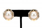 MABE PEARL, DIAMOND, AND 14K G