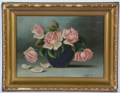 MABEL LEMOS, ROSE STILL LIFE,