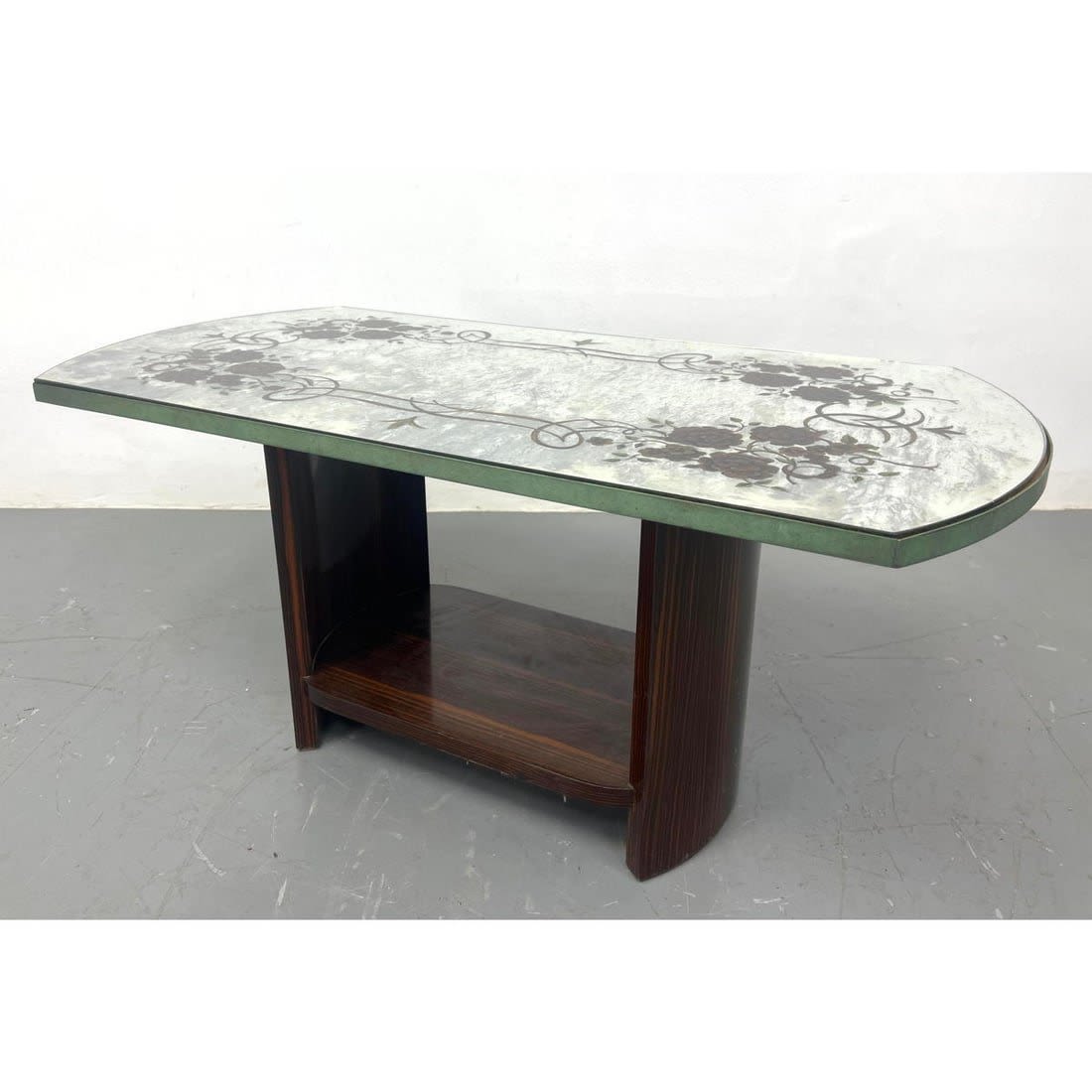 Macassar Ebony and Eglomise Art