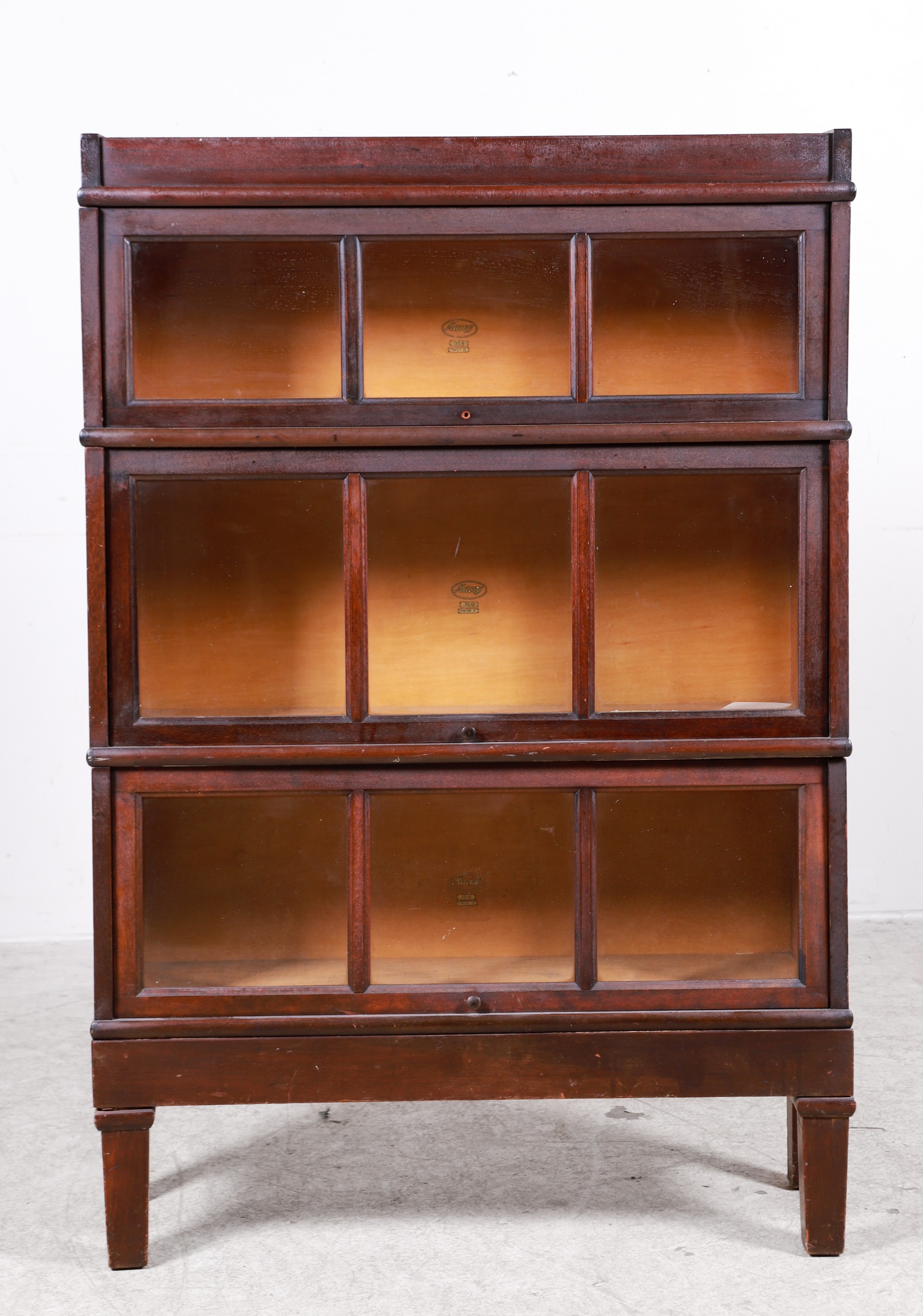 Macey barrister bookcase, three