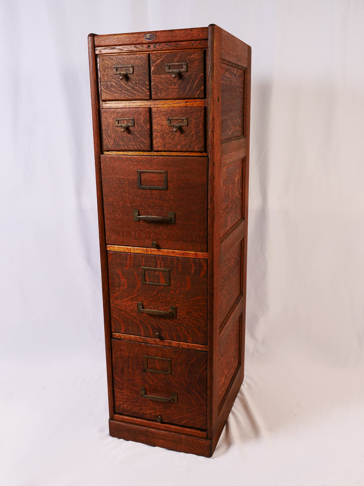 MACEY OAK FILE CABINET: Four drawer