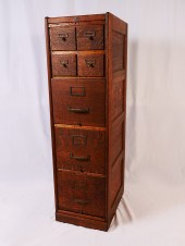 MACEY OAK FILE CABINET: Four d