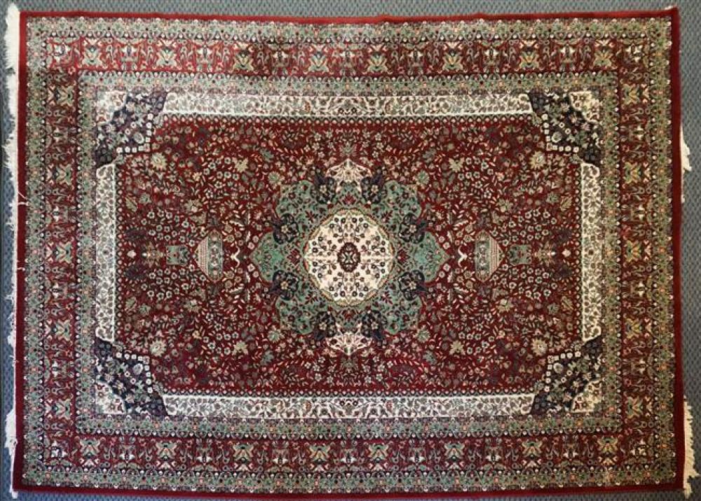 MACHINE-MADE TABRIZ PATTERN RUG, 11