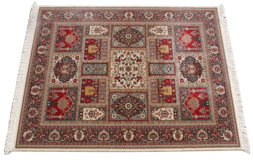 MACHINE-MADE TABRIZ STYLE RUG, 9'7"